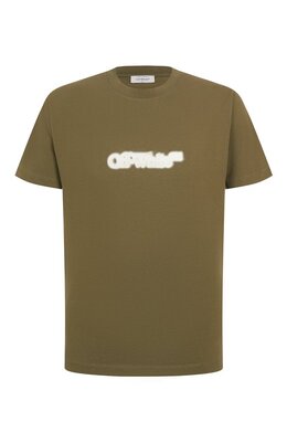 Off-White: Хлопковая футболка 