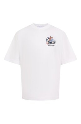 Off-White: Хлопковая футболка 