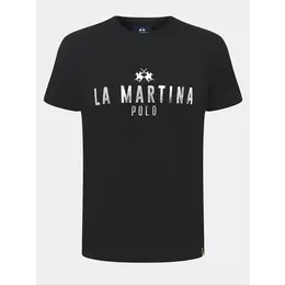 La Martina: Чёрная футболка 