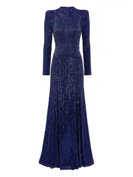 Jenny Packham: Синее платье 
