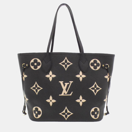 Louis Vuitton: Чёрная сумка  Neverfull MM