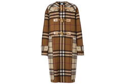 Burberry: Коричневое пальто 