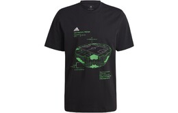 Adidas: Чёрная футболка  X