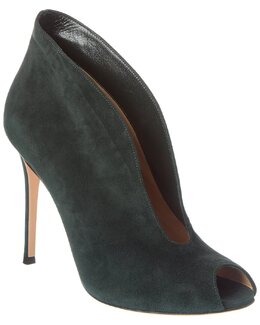 Gianvito Rossi: Зелёные ботинки  Vamp