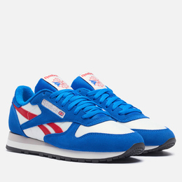 Reebok: Синие кроссовки  Classic Leather