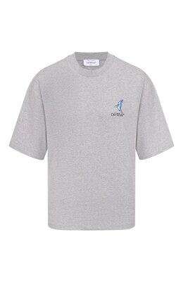 Off-White: Хлопковая футболка 