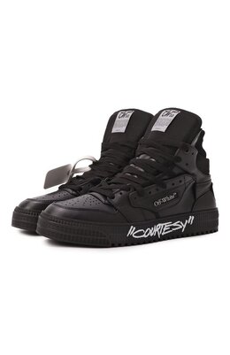 Off-White: Чёрные кеды  Off Court