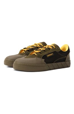 Off-White: Кеды  Vulcanized цвета хаки