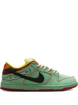 Nike: Зелёные кроссовки  Dunk Low