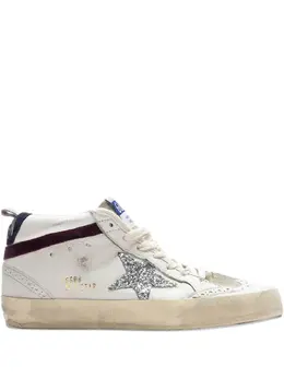 Golden Goose: Белые кроссовки  Mid Star
