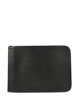 Louis Vuitton Pre-Owned: Чёрный клатч 