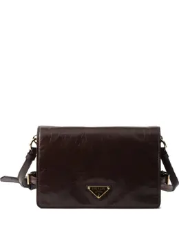 Prada: Коричневая сумка 