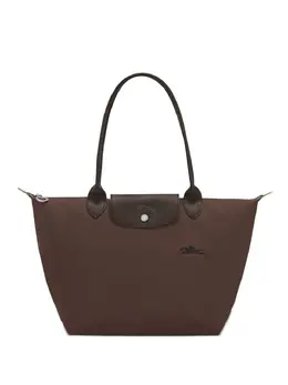 Longchamp: Коричневая сумка-шоппер  Le Pliage