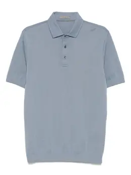 Corneliani: Голубое поло 