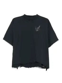 Balenciaga: Чёрная футболка 