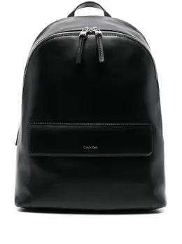 Calvin Klein: Чёрный рюкзак 