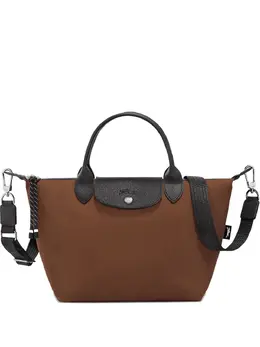 Longchamp: Коричневая сумка-шоппер  Le Pliage