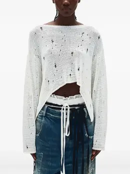 Ann Demeulemeester: Белый свитер 