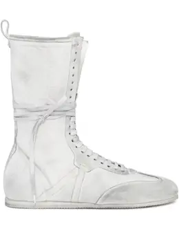 Ann Demeulemeester: Белые кроссовки 