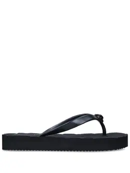 Kurt Geiger London: Чёрные шлёпанцы 