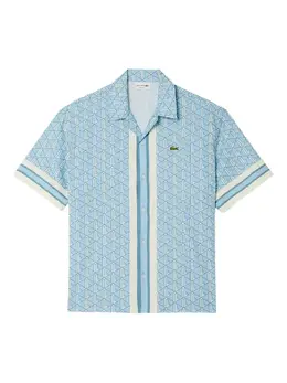 Lacoste: Голубая рубашка 
