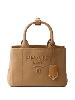Prada: Коричневая сумка-шоппер 