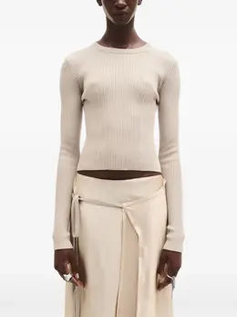 Ann Demeulemeester: Бежевый свитер 