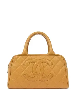 CHANEL Pre-Owned: Бежевая сумка-шоппер 