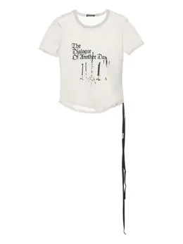 Ann Demeulemeester: Футболка с принтом 