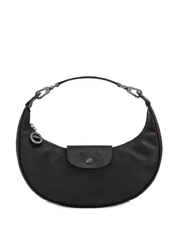 Longchamp: Чёрная сумка  Le Pliage