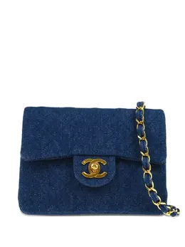 CHANEL Pre-Owned: Голубая сумка 