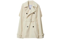 Burberry: Однотонный плащ 