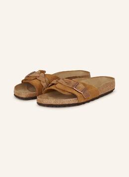 Birkenstock: Коричневые сабо 