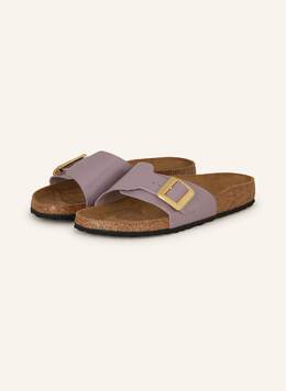 Birkenstock: Фиолетовые сабо 