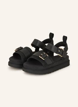UGG: Чёрные сандалии 