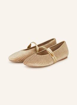 Steve Madden: Золотые балетки 