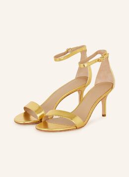 Lauren Ralph Lauren: Золотые сандалии 