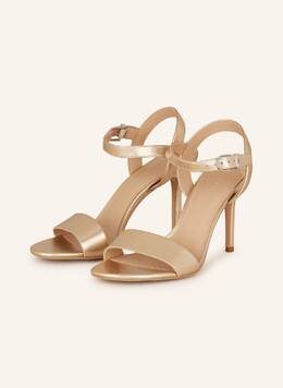 Lauren Ralph Lauren: Золотые сандалии 