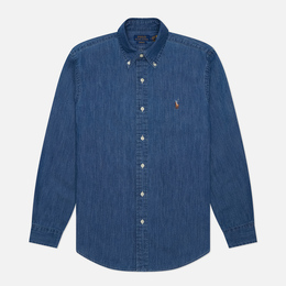 Polo Ralph Lauren: Синяя рубашка 
