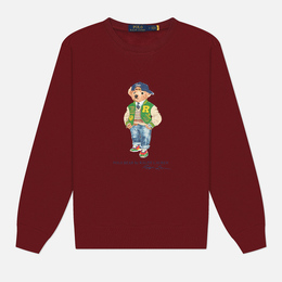 Polo Ralph Lauren: Бордовая толстовка 