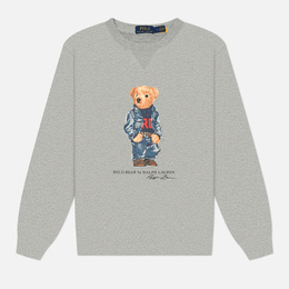 Polo Ralph Lauren: Серая толстовка 