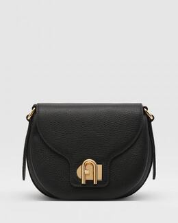 FURLA: Чёрная сумка 