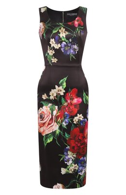 Dolce & Gabbana: Атласное платье 