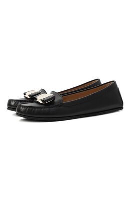 Ferragamo: Чёрные лоферы  Vara
