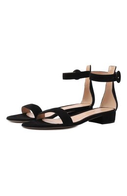 Gianvito Rossi: Чёрные сандалии  Portofino