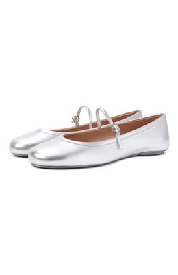 Gianvito Rossi: Серебристые балетки 