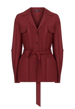 KITON: Красная рубашка 
