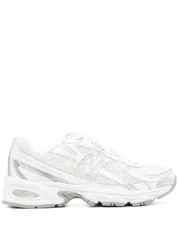 New Balance: Белые кроссовки 