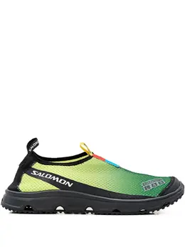 Salomon: Зелёные кроссовки 