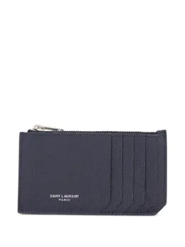 Saint Laurent: Голубой картхолдер  Fragments